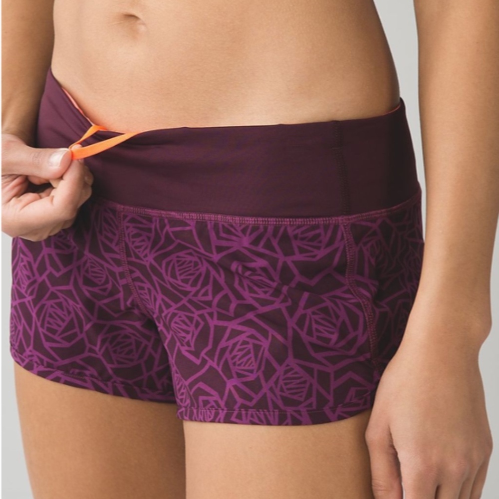 Lululemon Speed Short 4-way Stretch 2.5" Posey Red